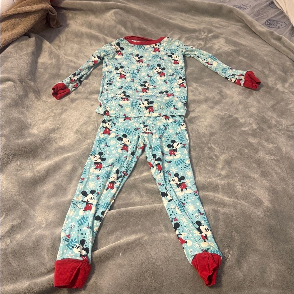 Little Sleepies Bamboo two piece pjs - Christmas Mickey - Unisex